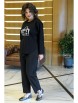 Брючный костюм артикул: 2418 черный от AlaniCollection - вид 6