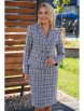 Юбочный костюм артикул: 2391 серая клетка от AlaniCollection - вид 7