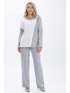 Брючный костюм артикул: 2447 серый от AlaniCollection - вид 1