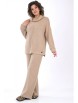 Брючный костюм артикул: 2446 бежевый от AlaniCollection - вид 12