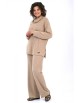 Брючный костюм артикул: 2446 бежевый от AlaniCollection - вид 9