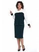 Юбочный костюм артикул: 2462 молоко+изумруд от AlaniCollection - вид 1