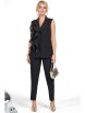 Брючный костюм артикул: 2478 черный от AlaniCollection - вид 4