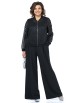 Брючный костюм артикул: 2485 черный от AlaniCollection - вид 4