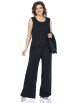 Брючный костюм артикул: 2485 черный от AlaniCollection - вид 5