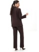Брючный костюм артикул: 2143 шоколад от AlaniCollection - вид 2