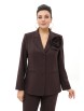 Брючный костюм артикул: 2143 шоколад от AlaniCollection - вид 6