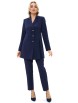 Брючный костюм артикул: 2488 синий от AlaniCollection - вид 3