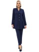 Брючный костюм артикул: 2488 синий от AlaniCollection - вид 1