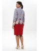 Юбочный костюм артикул: 2498 голубой+красный от AlaniCollection - вид 2