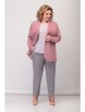 Брючный костюм артикул: 3047-розовый от Багряница - вид 1