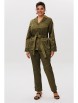 Брючный костюм артикул: 1619 оливковая роща от Anelli - вид 1