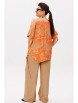 Брючный костюм артикул: 1537 апельсиновый капучино от Anelli - вид 3