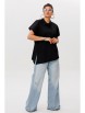 Блузка артикул: 1618 черный трюфель от Anelli - вид 6