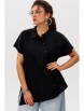 Блузка артикул: 1618 черный трюфель от Anelli - вид 1