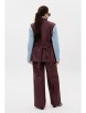 Брючный костюм артикул: 1501.1 портвейн роял от Anelli - вид 7