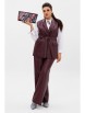 Брючный костюм артикул: 1501.1 портвейн роял от Anelli - вид 1