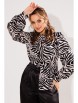Блузка артикул: 1736 зебра беж от Anelli - вид 1