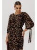 Платье артикул: 1733 коричневый леопард от Anelli - вид 2