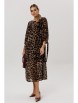Платье артикул: 1733 коричневый леопард от Anelli - вид 6