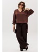 Блузка артикул: 1662 бельгийский шоколад от Anelli - вид 2