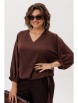Блузка артикул: 1662 бельгийский шоколад от Anelli - вид 1