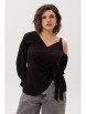Блузка артикул: 1760 черная орхидея от Anelli - вид 7