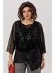 Блузка артикул: 1781 черный авантюрин от Anelli - вид 1