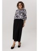 Блузка артикул: 1779 черно-белые цветы от Anelli - вид 10