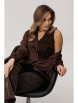 Блузка артикул: 1663 горький шоколад от Anelli - вид 9