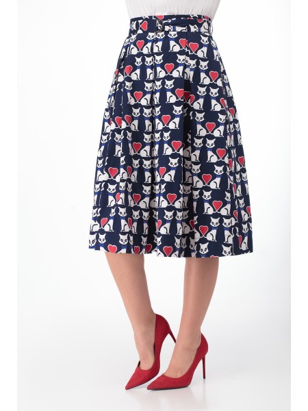 646 т.синий с котами