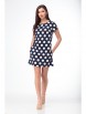 Платье артикул: 229 белые горохи на синем фоне от Anelli - вид 1