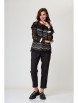 Блузка артикул: 933  черный с пудрой кружево от Anelli - вид 5