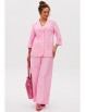 Брючный костюм артикул: М-260 розовый от Мублиз - вид 18