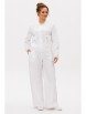 Брючный костюм артикул: М-264 белый от Мублиз - вид 11