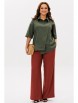 Брючный костюм артикул: М-251 хаки+терракот от Мублиз - вид 7