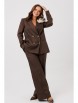 Брючный костюм артикул: М-190 коричневый от Мублиз - вид 21