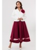 Юбочный костюм артикул: М-285 молочно-бордовый от Мублиз - вид 12
