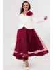 Юбочный костюм артикул: М-285 молочно-бордовый от Мублиз - вид 13