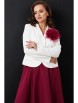 Юбочный костюм артикул: М-285 молочно-бордовый от Мублиз - вид 14