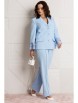 Брючный костюм артикул: М-226 голубой от Мублиз - вид 14