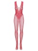 Боди артикул: N112 КРАСНЫЙ Bodystocking от Obsessive - вид 3