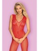 Боди артикул: N112 КРАСНЫЙ Bodystocking от Obsessive - вид 1
