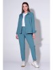 Брючный костюм артикул: 694 аквамарин от Лиона-Стиль - вид 1