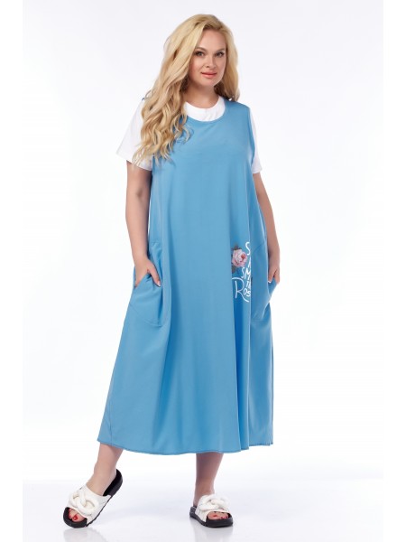 2302 белый-голубой