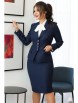 Юбочный костюм артикул: 2224 синий от Мода-Юрс - вид 4