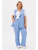 Брючный костюм артикул: М206 небесный от OVERYOU - вид 6