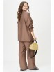 Брючный костюм артикул: М196/1 мокко от OVERYOU - вид 2