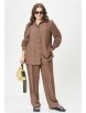 Брючный костюм артикул: М196/1 мокко от OVERYOU - вид 1