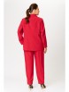 Брючный костюм артикул: М187 красный от OVERYOU - вид 2